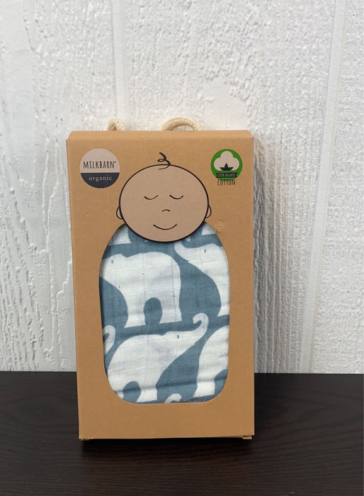 used Milk Barn Organic Swaddle Blanket