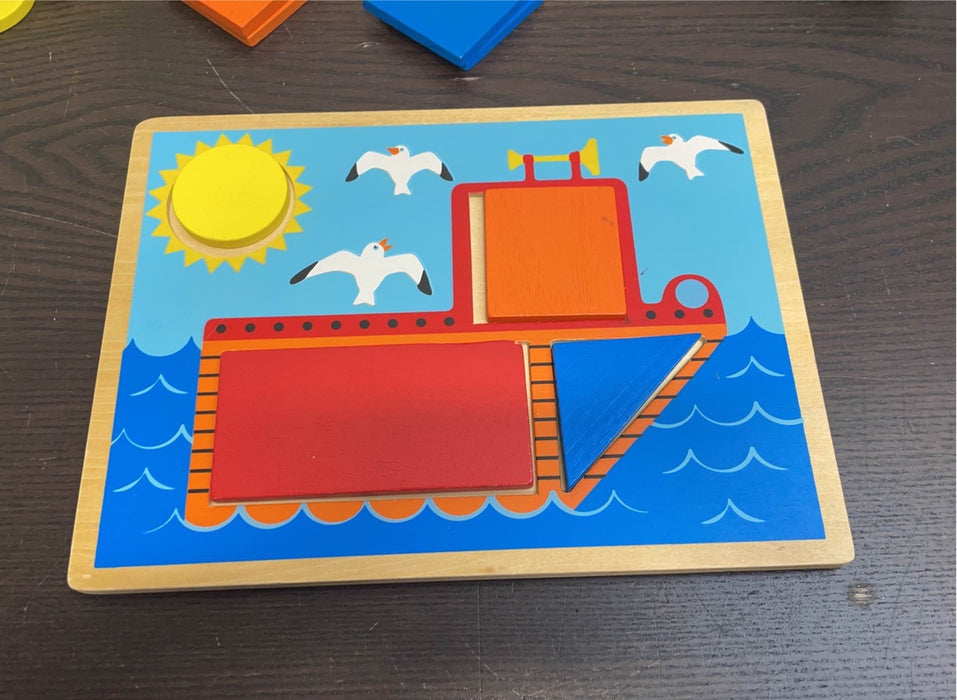 secondhand Melissa & Doug Beginner Pattern Blocks