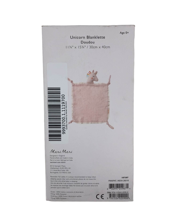 Shop Meri Meri Blanklette, Unicorn at GoodBuy Gear