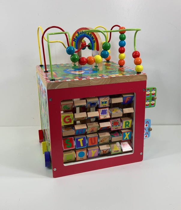 used ALEX Toys Discover My Busy Town Wooden Activity Cube