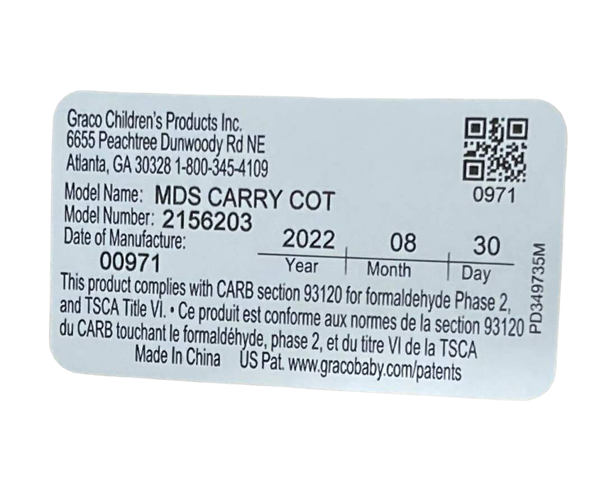 Shop Graco Modes Carry Cot, Black at GoodBuy Gear