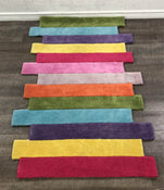 used nuLoom Pantone Colorful Stripes Kids Area Rug