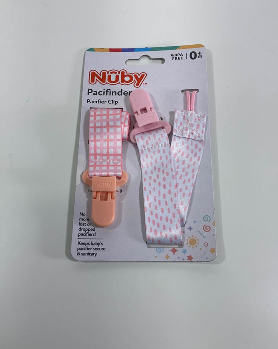 used Nuby Pacifier Clips, 2 Pack