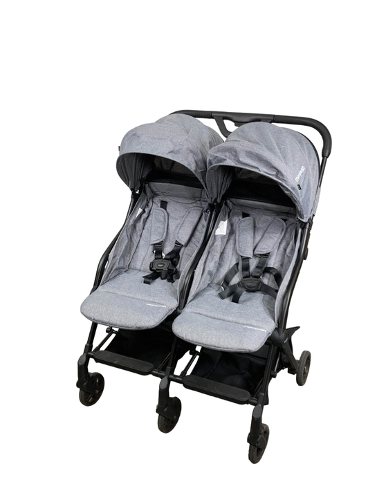 Shop Mompush Lithe Double Stroller, 2022, Grey at GoodBuy Gear