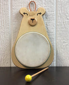 used Green Tones Momma Bear Drum With Mallet