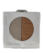 used Little Unicorn Deluxe Muslin Swaddle Blanket 2pack, Caramel