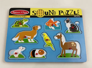 Melissa & Doug Puzzle, Sound, Pets