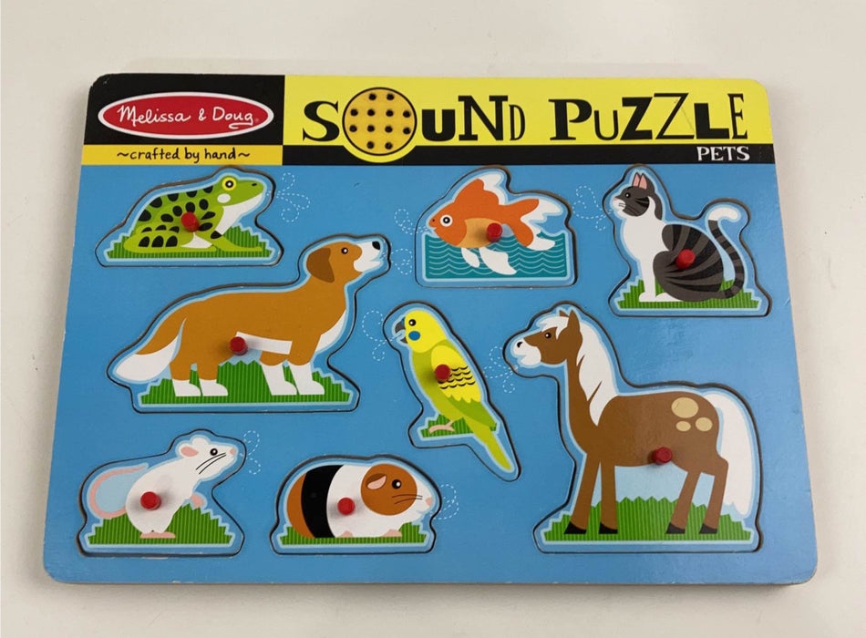 used Melissa & Doug Sound Puzzle, Pets