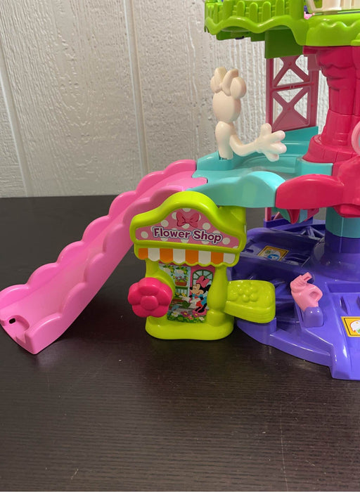 secondhand VTech Go! Go! Smart Wheels Disney Minnie Mouse Around Town Playset
