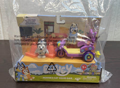 secondhand Bluey Muffin's Cat Squad Bike Mini Playset