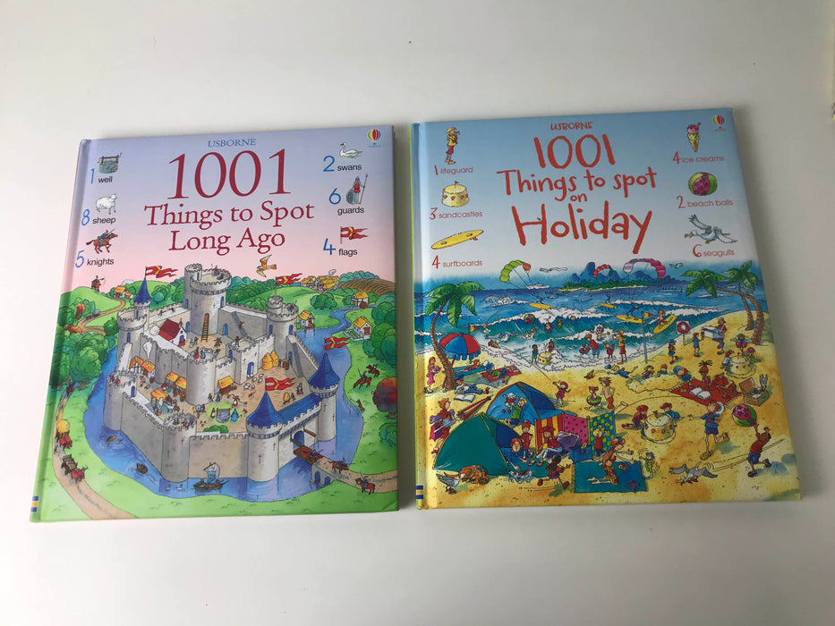 secondhand BUNDLE Books - Usborne 1001 Things To Spot