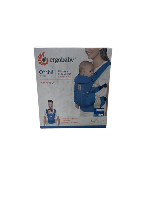 used Ergobaby Omni Breeze Baby Carrier, Sapphire Blue