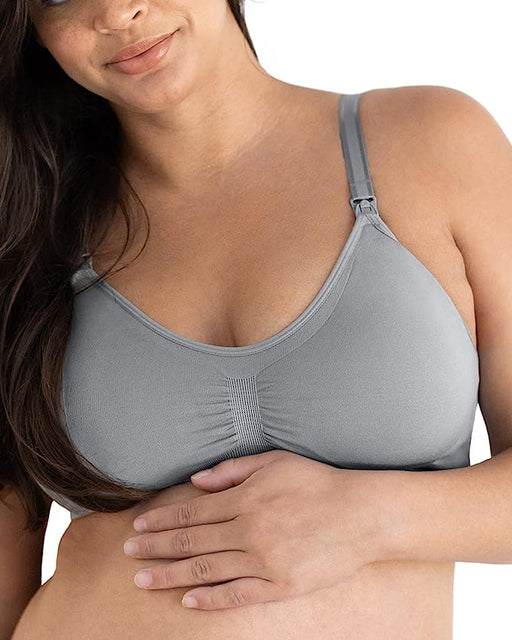 used Kindred Bravely Simply Sublime Nursing Bra, Regular, Grey, Medium