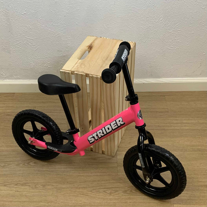 secondhand Strider Balance Bike 12 Sport, Pink