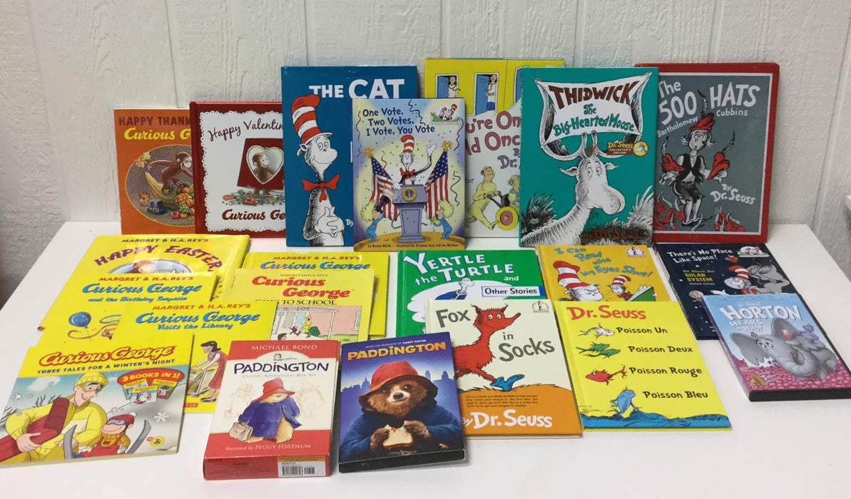 used BUNDLE Books (Curious George Dr. Seuss)