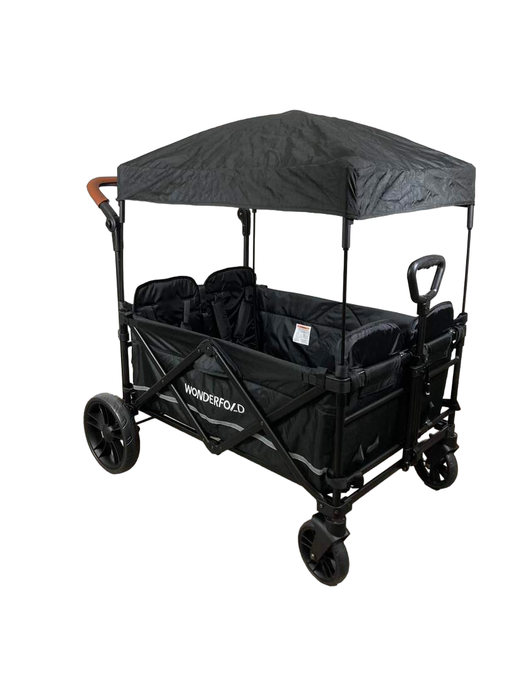 used Wonderfold X4 Push & Pull Quad Stroller, Black, 2023