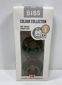 Shop BIBS 2-Pack Pacifiers, Hunter Green/Dark Oak, Size 1 (0+ months) at GoodBuy Gear