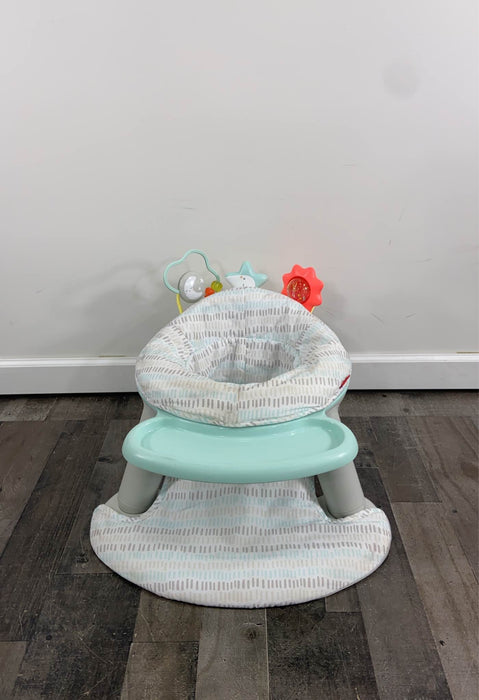 used Skip Hop 2-in-1 Sit-up Activity Baby Chair, Silver Cloud Lining