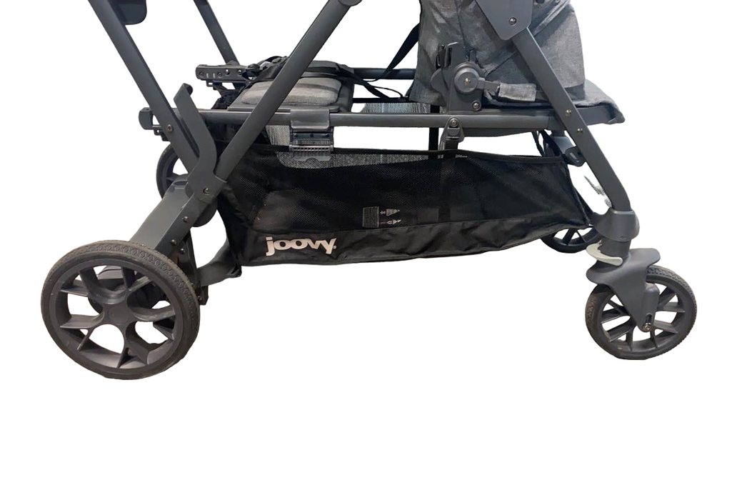 used Joovy Caboose S Too Sit And Stand Double Stroller, 2018, Black Melange