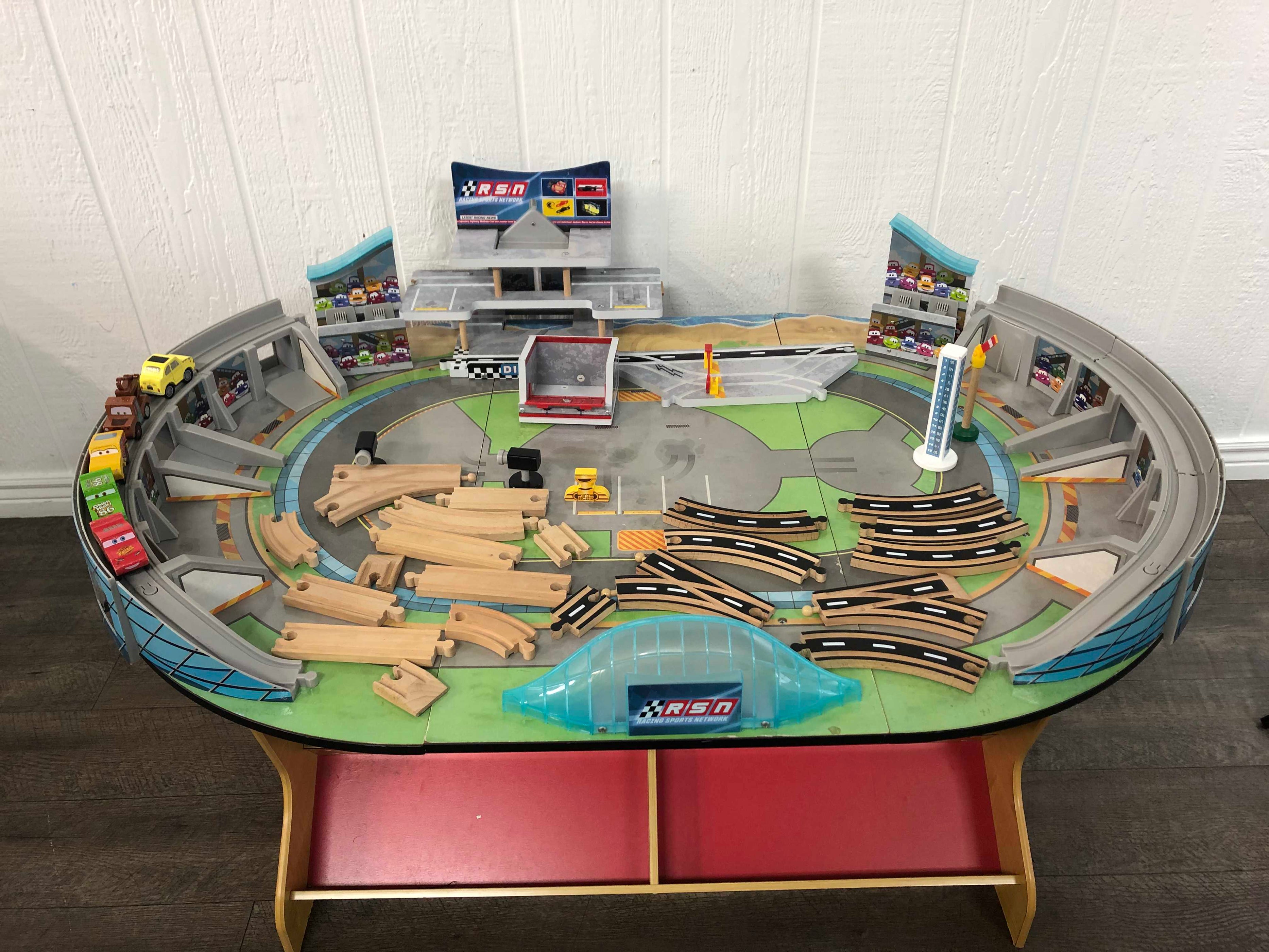 KidKraft Disney Pixar Cars 3 Florida Speedway Train Table Racetrack ...