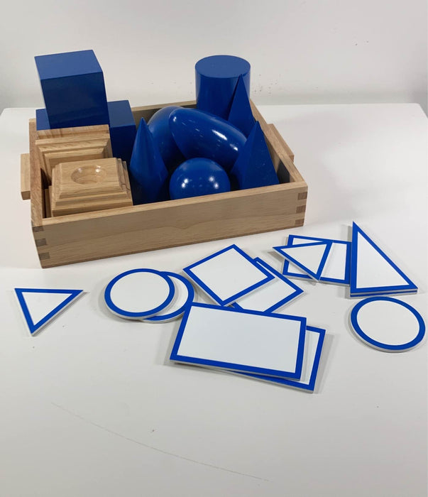 used Alison’s Montessori Geometric Solids Set