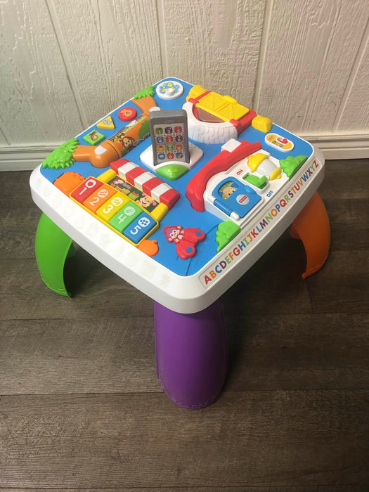 used Fisher Price Laugh & Learn Puppy and Friends Learning Table