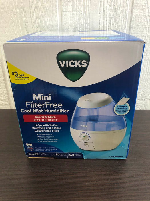 used Vick’s Mini Filter Free Cool Mist Humidifier