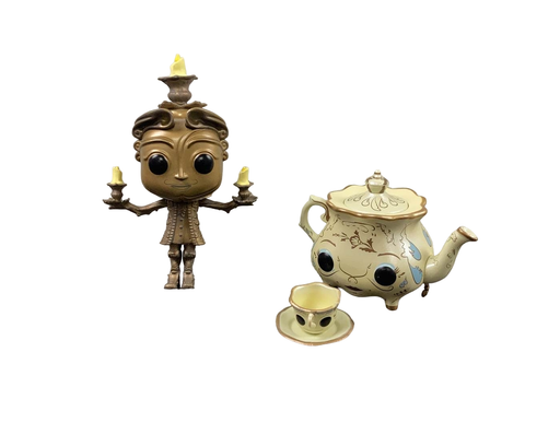 used BUNDLE Funko Pop Minis, Beauty and The Beast