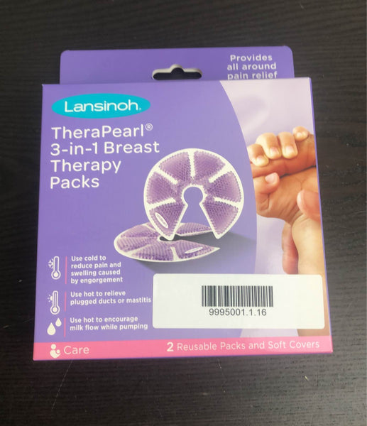  Lansinoh Breast Therapy Packs with Soft Covers, Hot