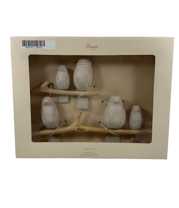 used Crane Baby Hand Carved Birds Wall Decor