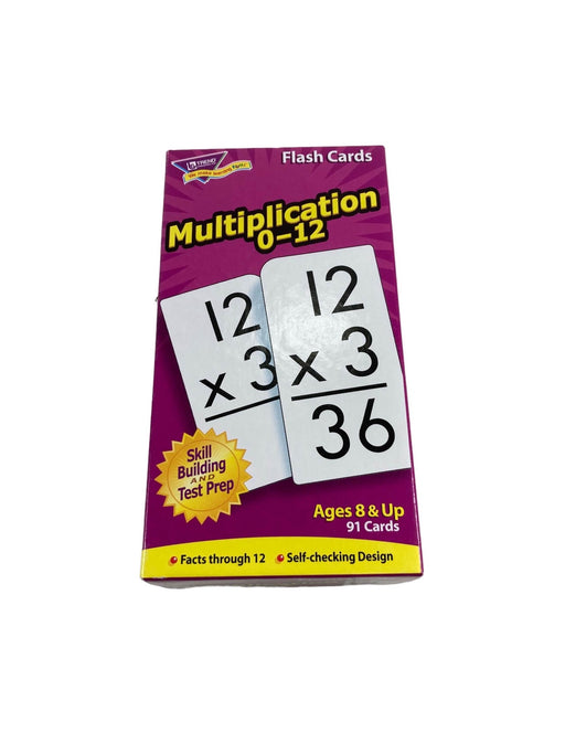 used Trend Enterprises Multiplication 0-12 Flash Cards