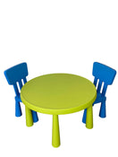 used IKEA MAMMUT Children’s Table With Chairs, Round