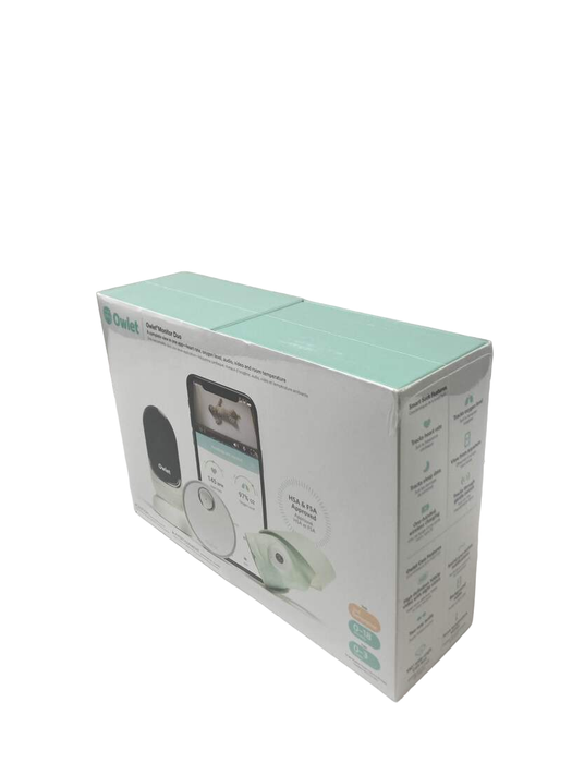 secondhand Owlet Smart Sock 3 Monitor Duo, Mint Green