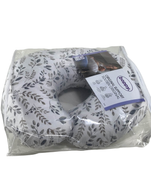 used Boppy Nursing and Infant Support Pillow, Grey Taupe Leaves