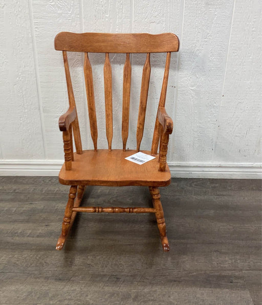 secondhand Santa Rosa Bare Woods Childs Rocking Chair