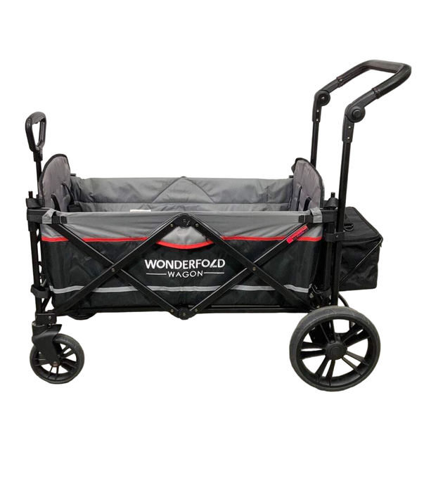 secondhand Wonderfold X2 Push + Pull Double Stroller Wagon, 2021, Black