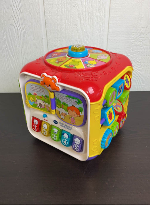 used VTech Sort And Discover Activity Cube