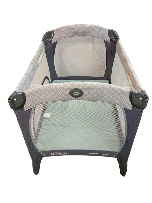 secondhand Graco Pack 'n Play Playard Inclined Seat & Changer, portable napper