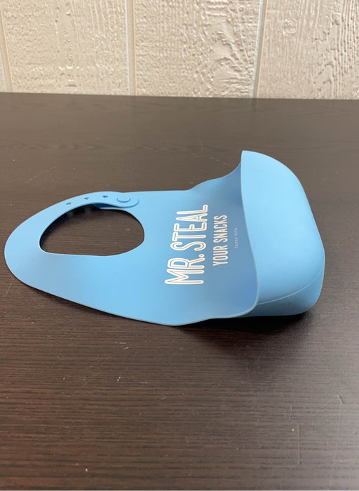 Shop Bella Tunno Silicone Bib, Mr. Steal Your Snacks at GoodBuy Gear