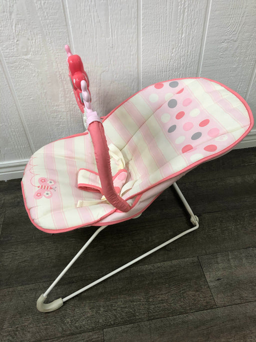 secondhand Fisher Price Baby Bouncer, Pink Butterfly
