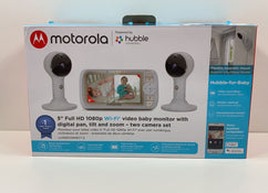 used Motorola Lux65 5" WiFi Baby Monitor with 2 Cameras