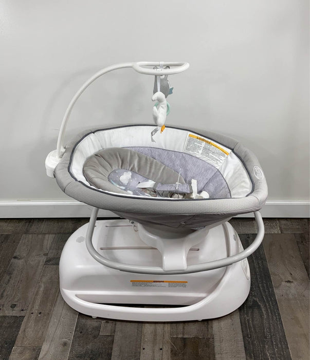 secondhand Graco Sense2Soothe Baby Swing With Cry Detection Technology