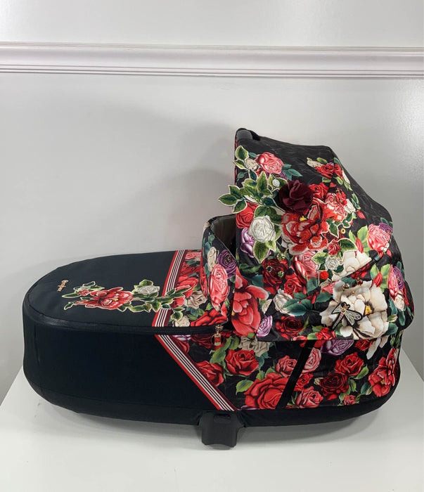Shop Cybex PRIAM Lux Carry Cot, Spring Blossom Dark, 2021 at GoodBuy Gear