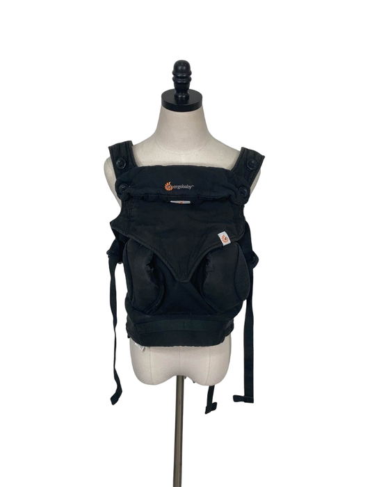 used Ergobaby Four Position 360 Baby Carrier, Pure Black