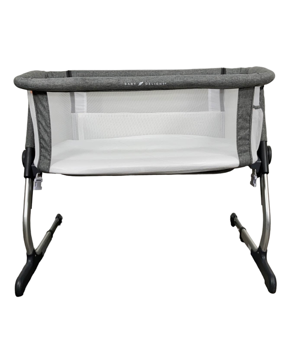 used Baby Delight Beside Me Dreamer Bassinet & Bedside Sleeper, Charcoal Tweed