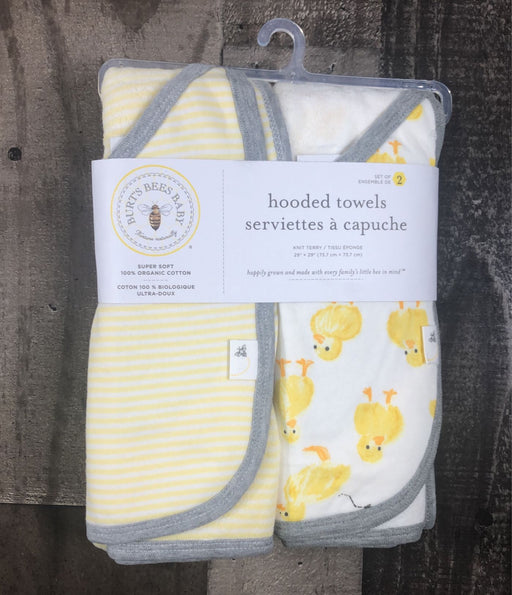 used Burt's Bees Baby Hooded Bath Towels 2 Pack, Sun