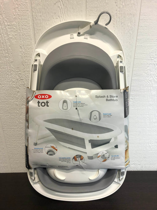 secondhand OXO Tot Splash & Store Baby Bathtub