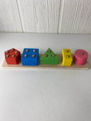 used Wooden Shape Sorter Activity Board