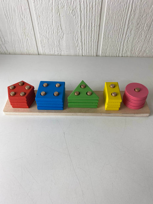 used Wooden Shape Sorter Activity Board