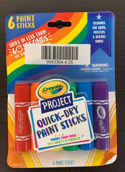 used Crayola Quick Dry Paint Sticks